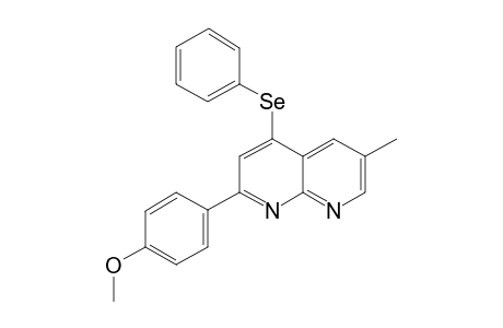 2-(4-methoxyphenyl)-6-methyl-4-(phenylseleno)-1,8-naphthyridine