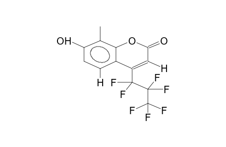 4-HEPTAFLUOROPROPYL-7-HYDROXY-8-METHYLCOUMARIN