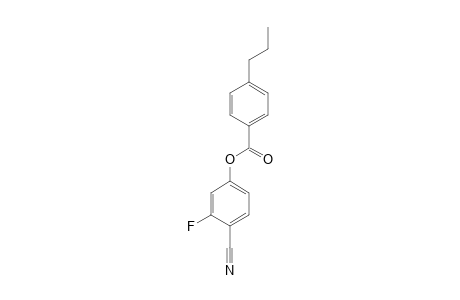 Benzoic acid, 4-propyl-, 4-cyano-3-fluorophenyl ester