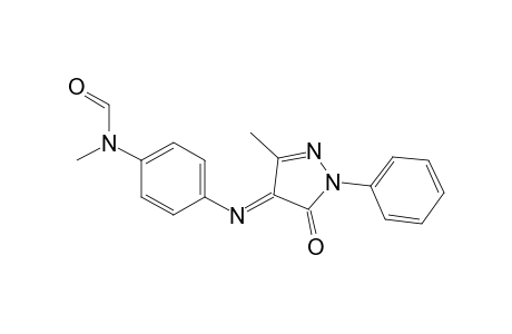 Formanilide, N-methyl-4'-[(3-methyl-5-oxo-1-phenyl-2-pyrazolin-4-ylidene)amino]-