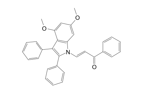 3-(4',6'-dimethoxy-2',3'-diphenylindol-1'-yl)-1-phenylprop-2-en-1-one