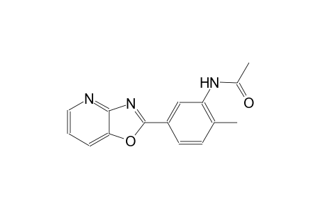 acetamide, N-(2-methyl-5-oxazolo[4,5-b]pyridin-2-ylphenyl)-