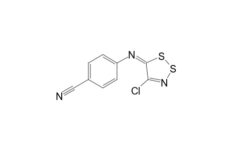 N-(4-Chloro-5H-1,2,3-dithiazol-5-ylidene)-4-cyanoaniline