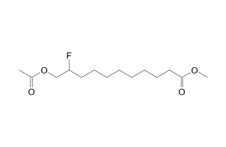 Methyl (+-)-11-fluoro-10-acetoxyundecanoate