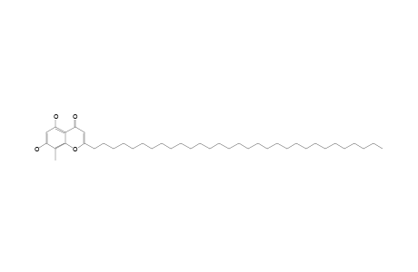 2-Hentriacontyl-5,7-dihydroxy-8-methyl-4H-1-benzopyran-4-one