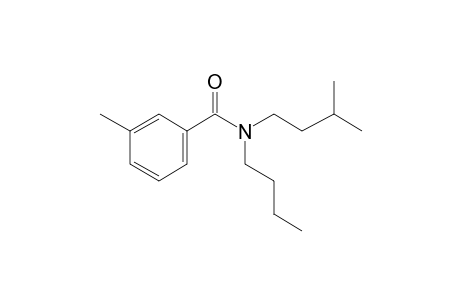 Benzamide, 3-methyl-N-butyl-N-(3-methylbutyl)-