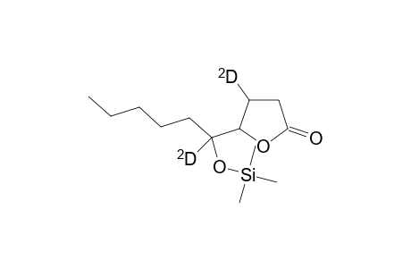 5-[(Trimethylsilyl)oxy]-4-deuteriodecano-4-(deuterio)lactone