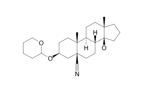 3.beta.-Tetrahydropyranyloxy-14-hydroxy-5.beta.,14.beta.-androstan-17.beta.-yl cyanide