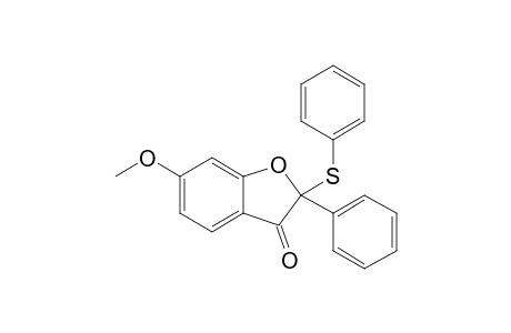 6-METHOXY-2-PHENYL-2-(PHENYLTHIO)-BENZOFURAN-3(2H)-ONE