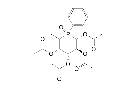 Acetic acid (S)-3,4,5-triacetoxy-6-methyl-1-oxo-1-phenyl-1lambda*5*-phosphinan-2-yl ester