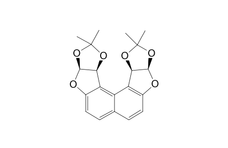 1,2 : 7,8-bis{2',2'-Dimethyl-1',3'-dioxacyclopentano[4',5'-b]furano[2,1-b : 7,8-b]}-naphthalene