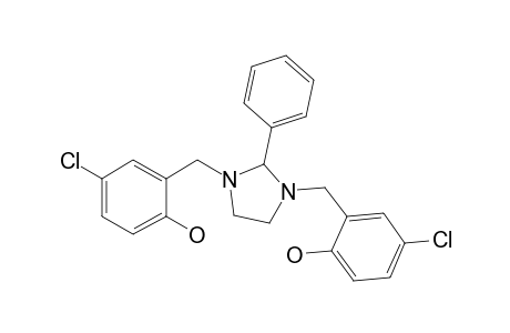 4-Chloranyl-2-[[3-[(5-chloranyl-2-oxidanyl-phenyl)methyl]-2-phenyl-imidazolidin-1-yl]methyl]phenol