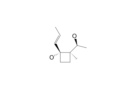 (1R*,2S*)-1-(1'(R*)-Hydroxyethyl)-2-methyl-1-(1'(E/Z)propenyl)cyclobutan-1-ol