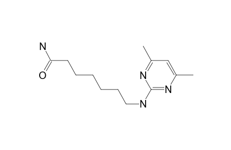 2-[(Aminocarbonyl)hexyl]amino-4,6-dimethylpyrimidine