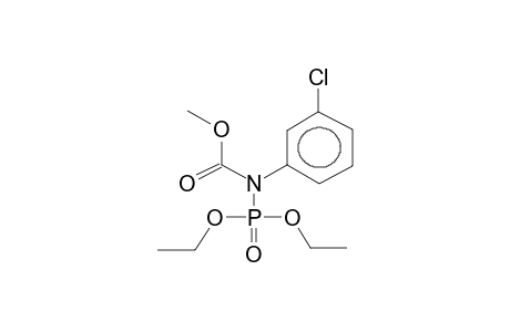 DIETHYL N-META-CHLOROPHENYL-N-METHOXYCARBONYLAMIDOPHOSPHATE