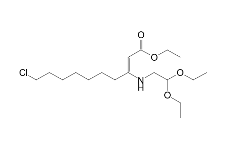 Ethyl 10-chloro-3-[(2,2-diethoxyethyl)amino]dec-2-enoate