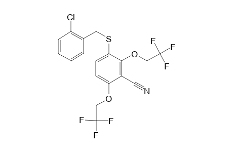 Benzonitrile, 3-(2-chlorobenzylthio)-2,6-bis(2,2,2-trifluoroethoxy)-