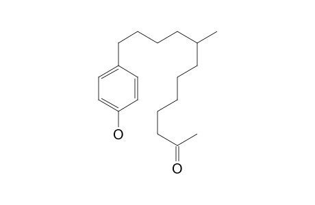 12-(4-Hydroxyphenyl)-8-methyldodecan-2-one