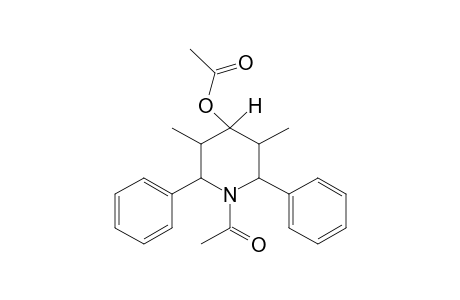 1-Acetyl-3,5-dimethyl-2,6-diphenyl-4-piperidinol, acetate (higher melting isomer)