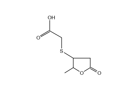 3-[(carboxymethyl)thio]-4-hydroxyvaleric acid, gamma-lactone