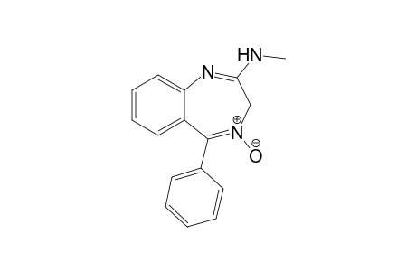 2-(Methylamino)-5-phenyl-3H-1,4-benzodiazepin-4-oxide