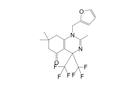 1-(2-furylmethyl)-2,7,7-trimethyl-4,4-bis(trifluoromethyl)-4,6,7,8-tetrahydro-5(1H)-quinazolinone