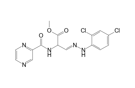 (3E)-3-[(2,4-dichlorophenyl)hydrazinylidene]-2-[[oxo(2-pyrazinyl)methyl]amino]propanoic acid methyl ester