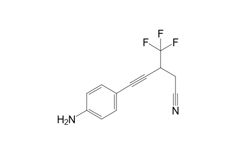 5-(4-Aminophenyl)-3-(trifluoromethyl)pent-4-ynenitrile