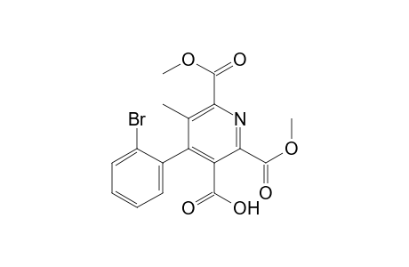 2,3,6-Pyridinetricarboxylic acid, 4-(2-bromophenyl)-5-methyl-, 2,6-dimethyl ester