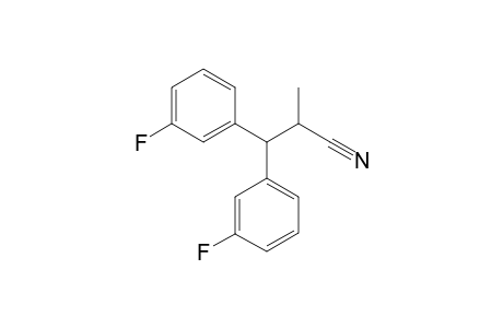 3,3-bis(3-fluorophenyl)-2-methyl-propanenitrile