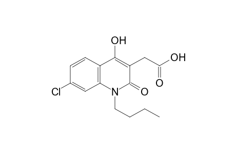 1-Butyl -7-chloro-1,2-dihydro-4-hydroxy-2-oxo-3-quinolineacetic acid