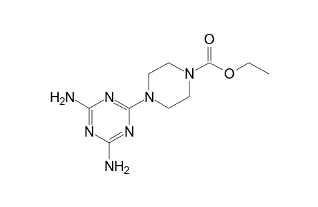 4-(4,6-diamino-s-triazin-2-yl)-1-piperazinecarboxylic acid, ethyl ester