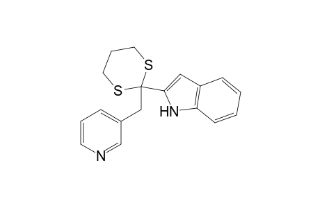 2-[2-(3-Pyridylmethyl)-1,3-dithian-2-yl]indole