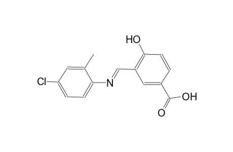 3-{(E)-[(4-chloro-2-methylphenyl)imino]methyl}-4-hydroxybenzoic acid