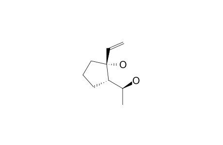 (1R*,2S*)-1-Ethenyl-2-(1'(S*)-hydroxyethyl)cyclopentanol