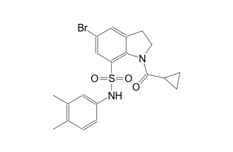 5-bromo-1-(cyclopropylcarbonyl)-N-(3,4-dimethylphenyl)-7-indolinesulfonamide