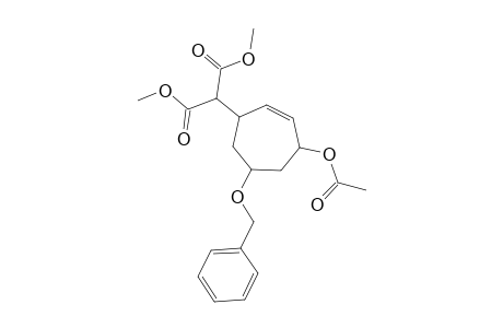 3-(Acetoxy)-5-benzyloxy-7-[di(methoxycarbonyl)methyl]cycloheptene isomer