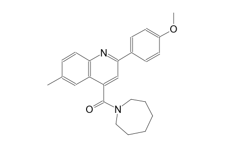 4-(hexahydro-1H-azepin-1-ylcarbonyl)-2-(4-methoxyphenyl)-6-methylquinoline