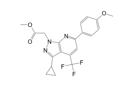 1H-pyrazolo[3,4-b]pyridine-1-acetic acid, 3-cyclopropyl-6-(4-methoxyphenyl)-4-(trifluoromethyl)-, methyl ester