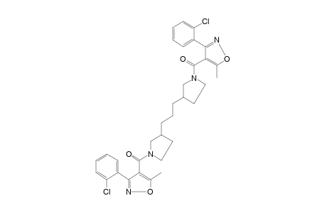 3,3'-trimethylenebis{1-{[3-(o-chlorophenyl)-5-methyl-4-isoxazolyl]carbonyl}pyrrolidine}