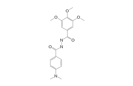 1-[p-(dimethylamino)benzoyl]-2-(3,4,5-trimethoxybenzoyl)hydrazine