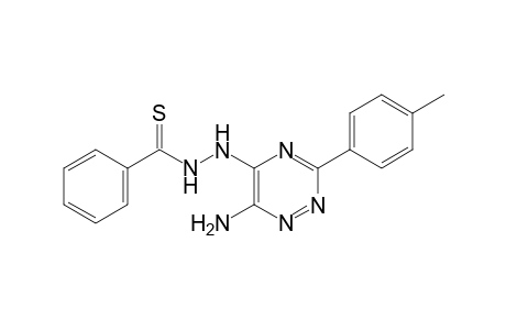 6-Amino-5-(N2-thiobenzoylhydrazino)-3-(4-methylphenyl)-1,2,4-triazine