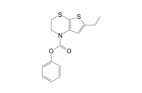 6-Ethyl-2,3-dihydrothieno[2,3-b][1,4]thiazine-1-carboxylic acid phenyl ester