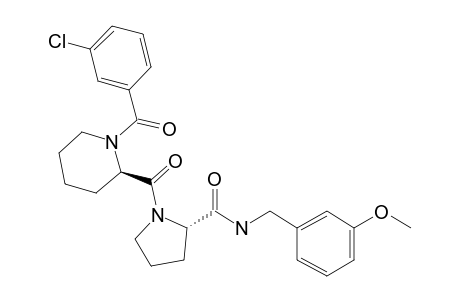 (S)-1-((R)-1-(3-Chlorobenzoyl)piperidine-2-carbonyl)-N-(3-methoxybenzyl)pyrrolidine-2-carboxamide