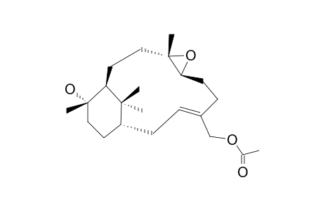 (1S,3Z,7S,8S,11S,12S)-(+)-7,8-EPOXY-VERTICILL-3-EN-12,20-DIOL-20-ACETATE