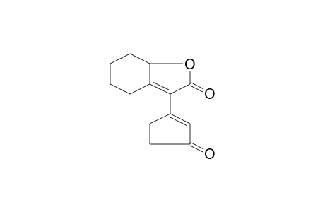 9-Oxabicyclo[4.3.0]non-6-en-8-one, 7-(1-cyclopenten-3-one-1-yl)-