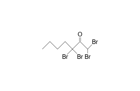 1,1,3,3-Tetrabromo-2-heptanone