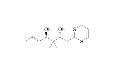 (E,2R,4R)-1-(1,3-dithian-2-yl)-3,3-dimethyl-5-heptene-2,4-diol