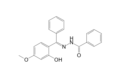 Benzoic acid, [(2-hydroxy-4-methoxyphenyl)phenylmethylene]hydrazide