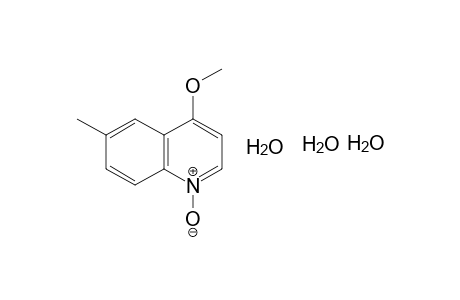 4-methoxy-6-methylquinoline, 1-oxide, trihydrate